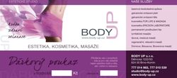 Poukaz do studia | Dárkové poukazy - Body UP