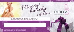 Laserová epilace 2+1 | Dárkové poukazy - Body UP